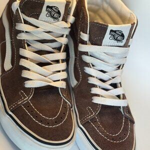Vans Sk8-Hi Brown Suede High Tops Youth 4 Women’s 5.5 Skate Shoes EUC VINTAGE